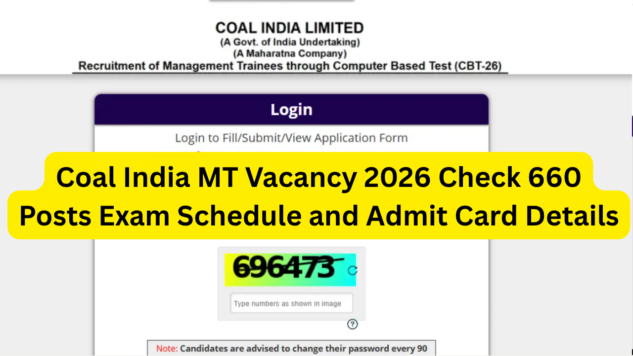 Coal India MT Vacancy 2026