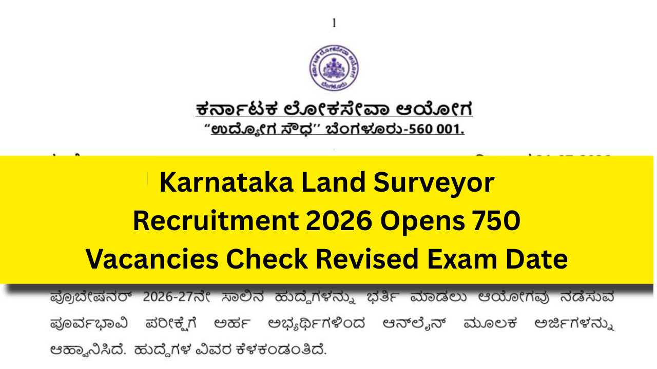 Karnataka Land Surveyor Recruitment 2026