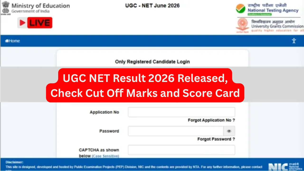 UGC NET Result 2026 Released