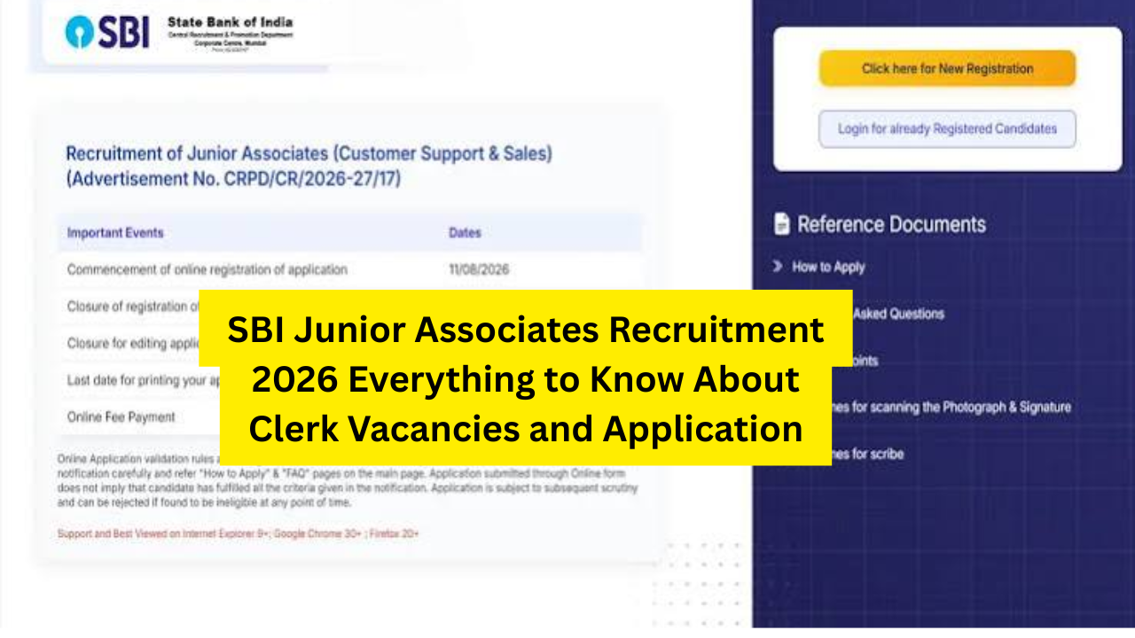 SBI Junior Associates Recruitment 2026