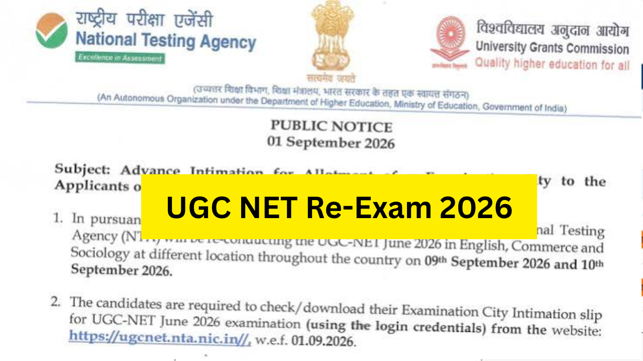 UGC NET Re-Exam 2026