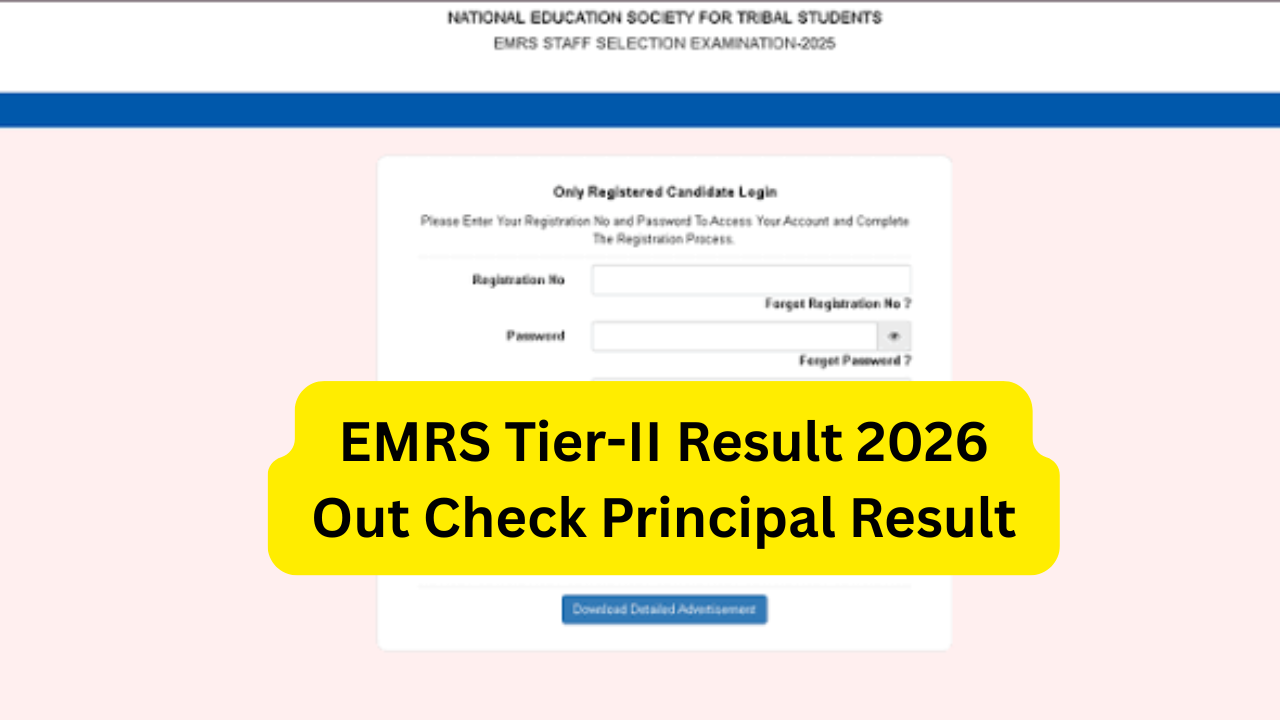 EMRS Tier-II Result 2026 Out