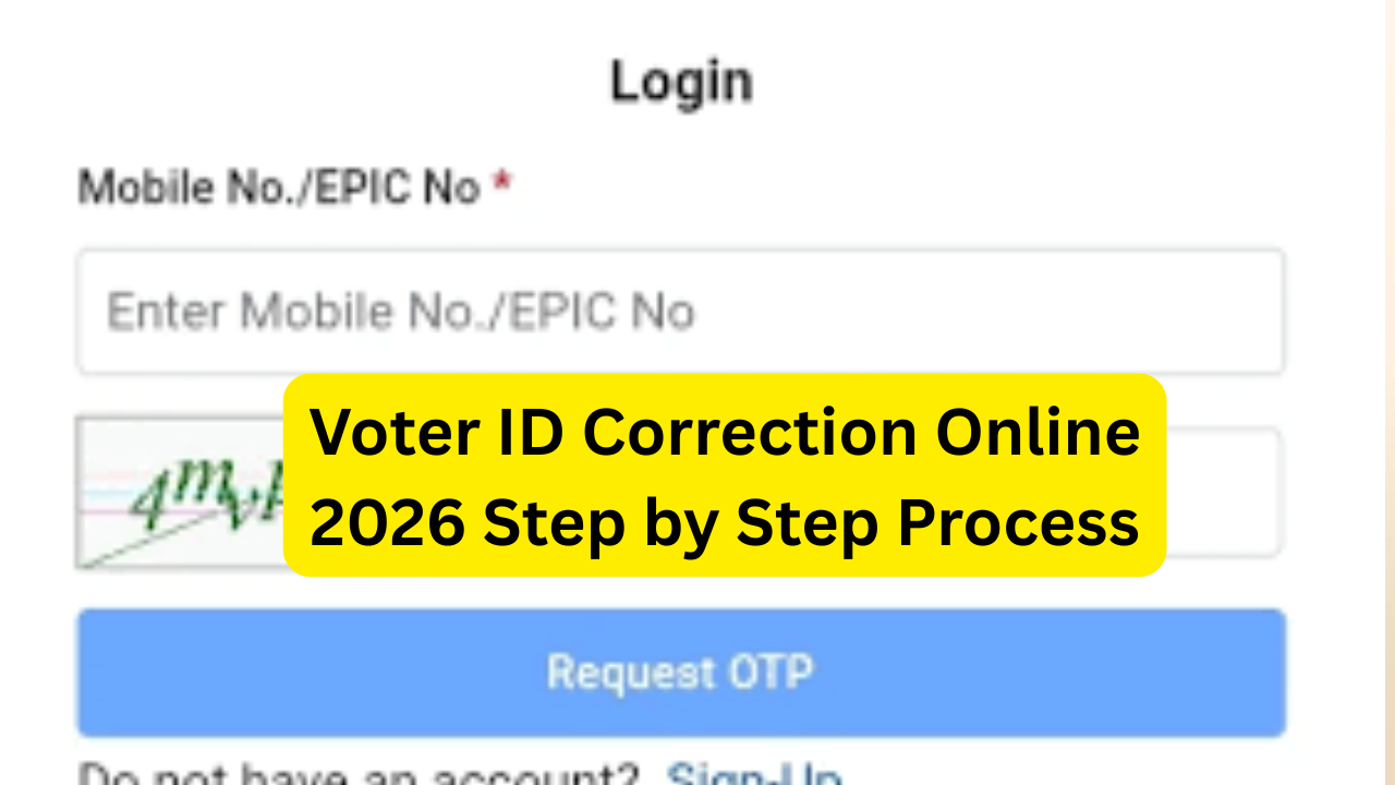 Voter ID Correction Online 2026 Step by Step Process