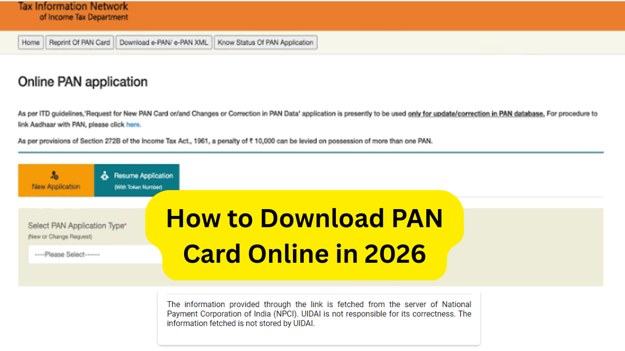 How to Download PAN Card Online in 2026