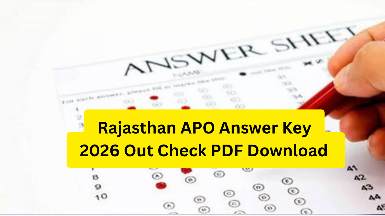Rajasthan APO Answer Key 2026